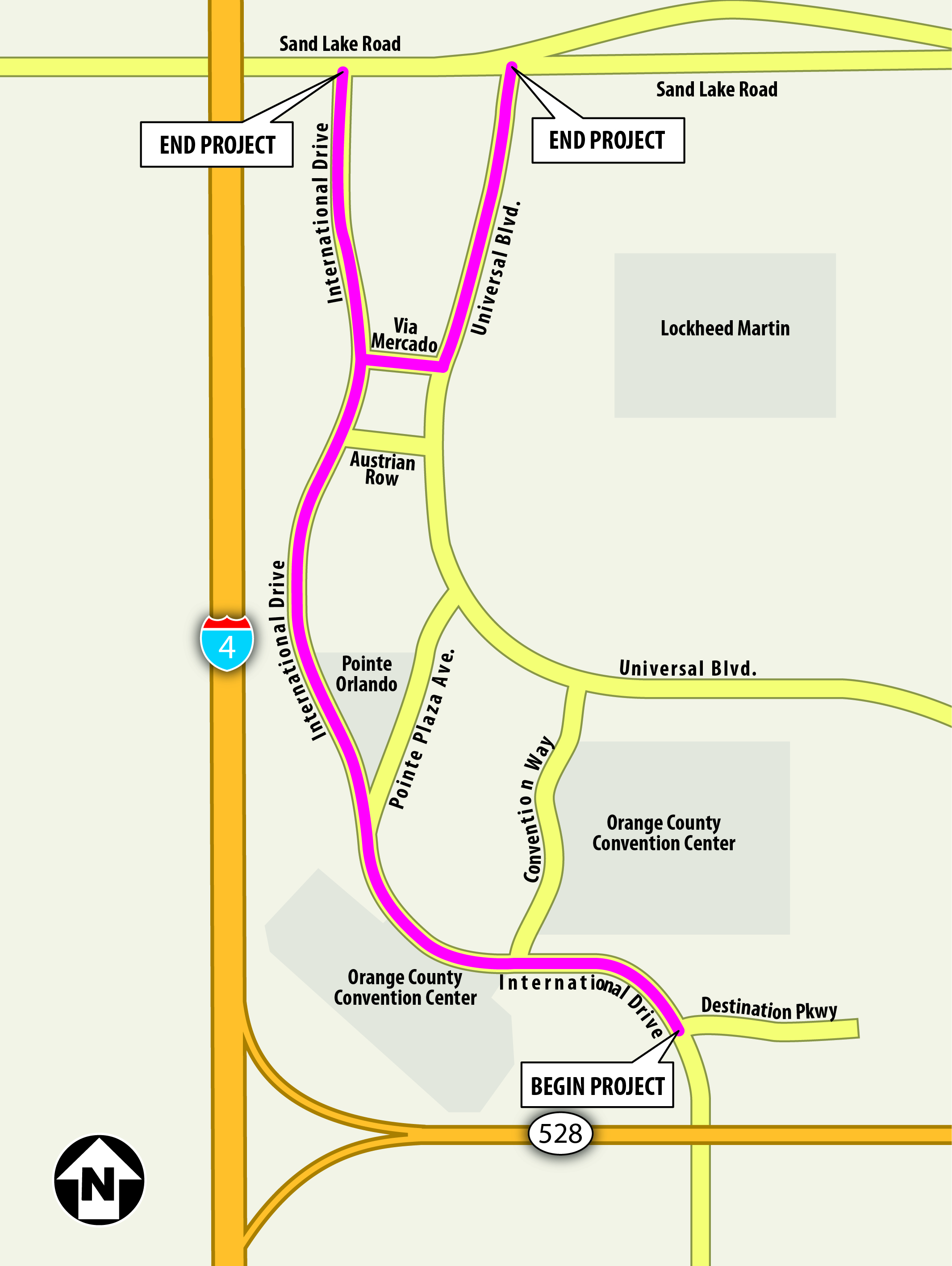 International Drive Transit Lanes