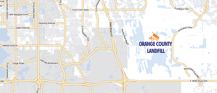 Orange County Landfill Map