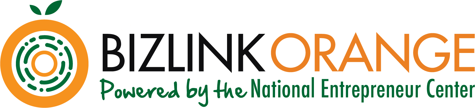 Logo - BizLink Orange - Powered by the National Entrepreneur Center