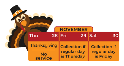 Thanksgiving collection days