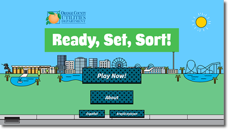 Solid waste sorting game